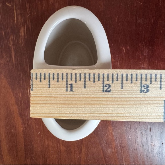 Rae Dunn Ceramic Brush Holder/Organizer Ivory w/ black font. Excellent condition - Picture 7 of 8